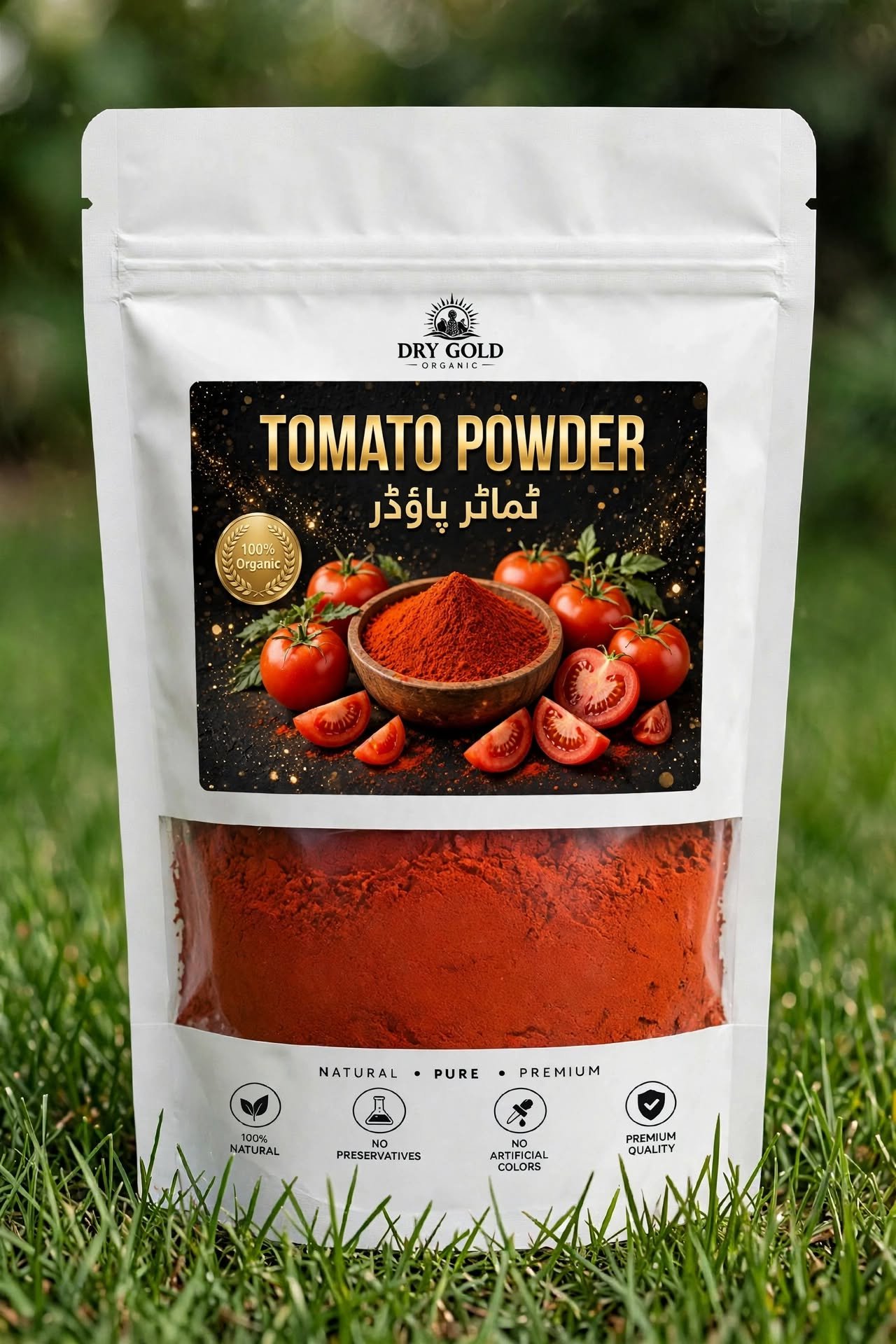 Dry Gold Organic Tomato Powder pouch