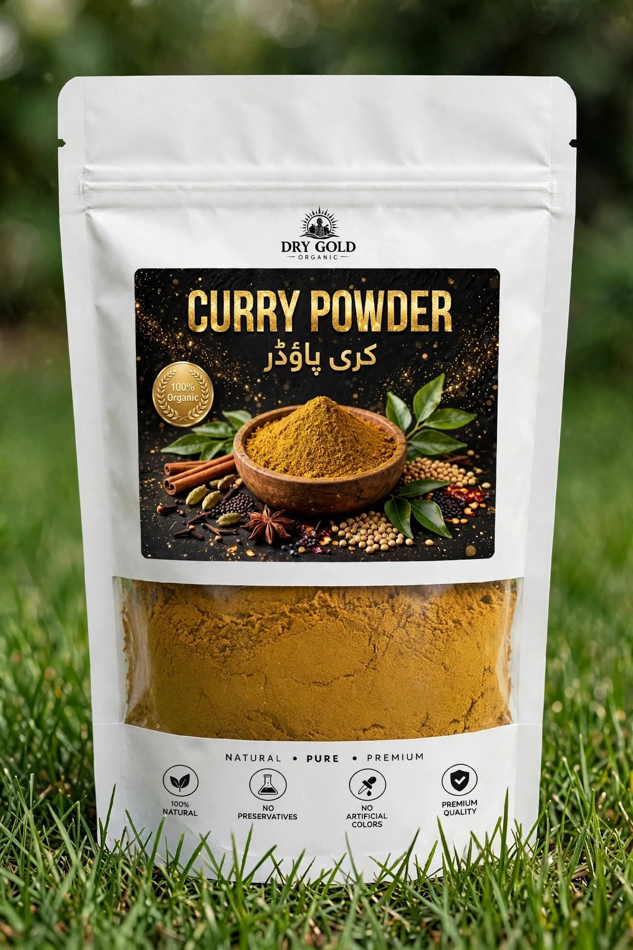 Dry Gold Organic Curry Powder pouch