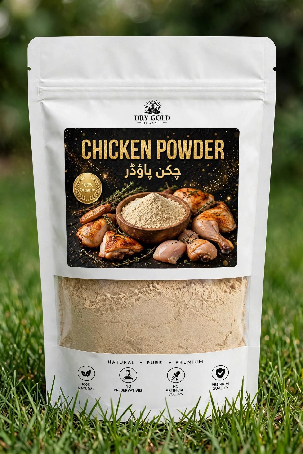 Dry Gold Organic Chicken Powder pouch
